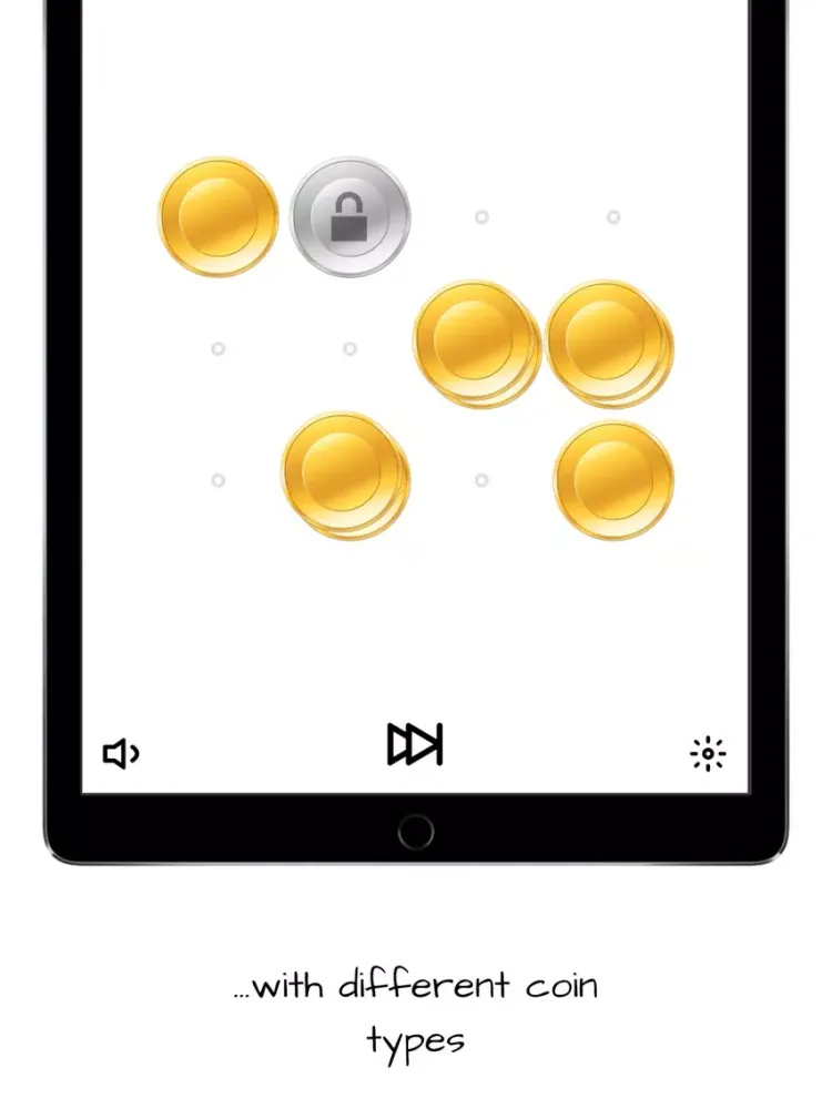 Tangkapan layar One Coin Left iPad 