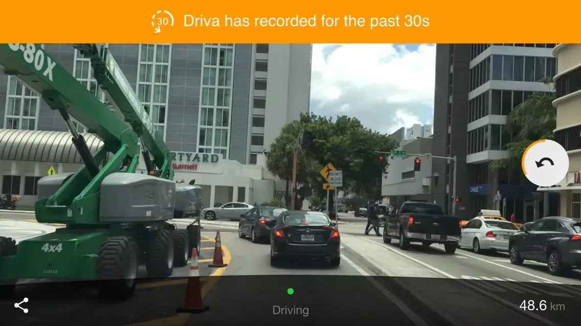 ภาพหน้าจอของ Driva - AI dash cam driving assistant
