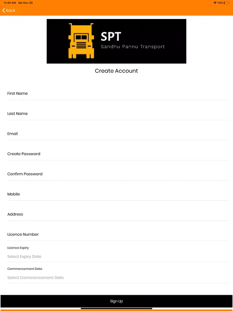 SP Driver App iPad  Ekran Görüntüleri
