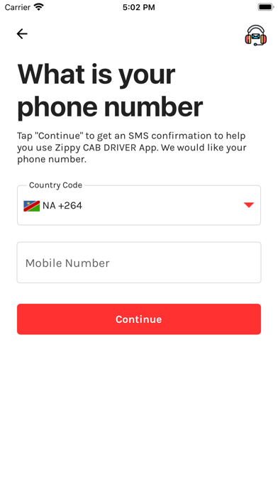 Ảnh chụp màn hình của Zippy CAB DRIVER App