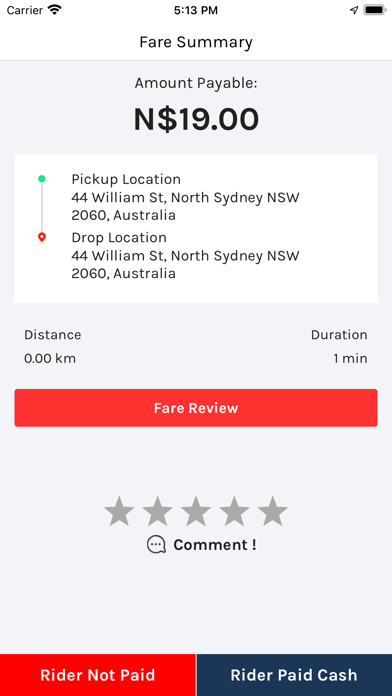 Ảnh chụp màn hình của Zippy CAB DRIVER App