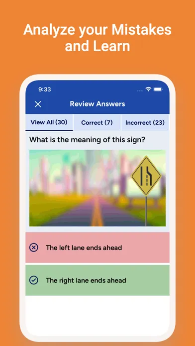 Capturas de tela do Hawai DMV Permit Test Practice