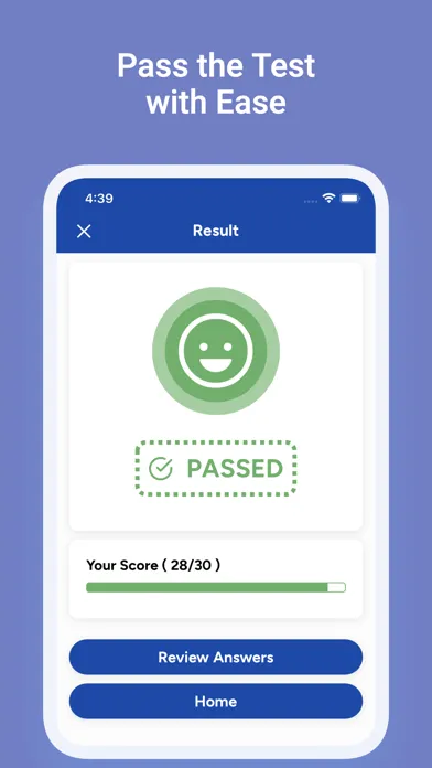 Capturas de tela do Hawai DMV Permit Test Practice