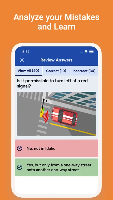 Idaho DMV Drivers License Test স্ক্রিনশট