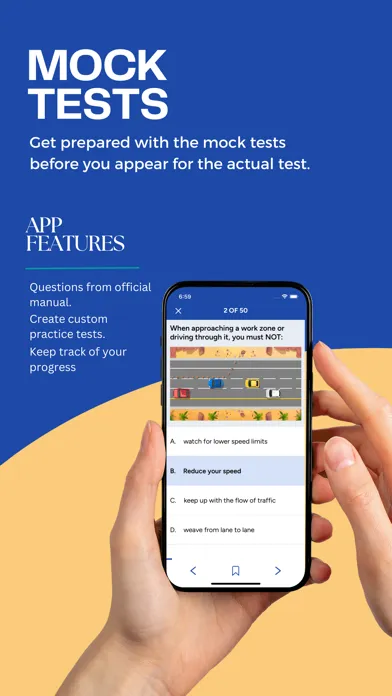 Capturas de pantalla de Maryland MDOT Permit Test Prep