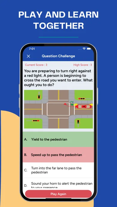 Capturas de pantalla de Maryland MDOT Permit Test Prep