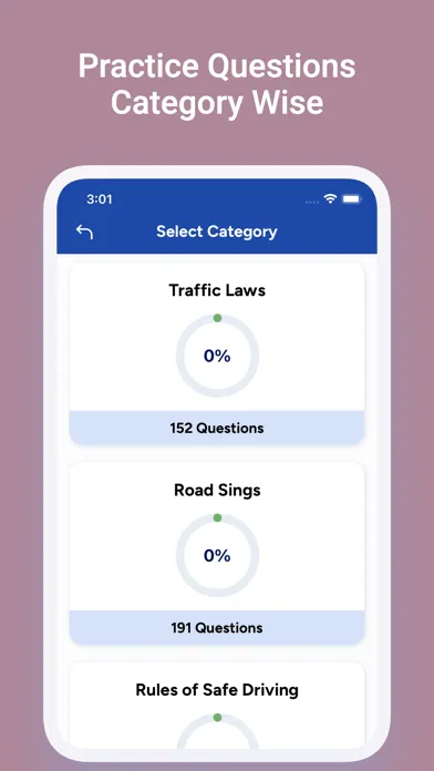 Captures d'écran de NV DMV Driver's License Test