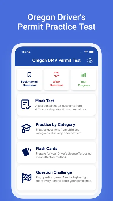 OR DMV Driver's License Test سکرین شاٹس