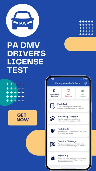PennDOT Driver's License Test Screenshots
