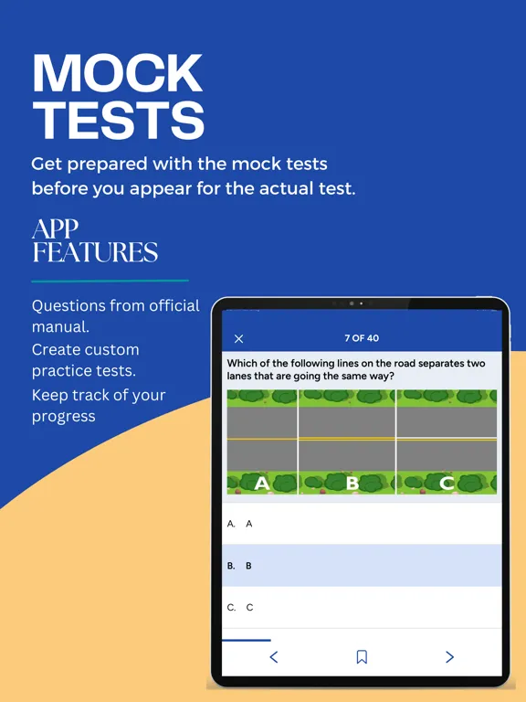 Texas DMV Driver License Test iPad 应用截图