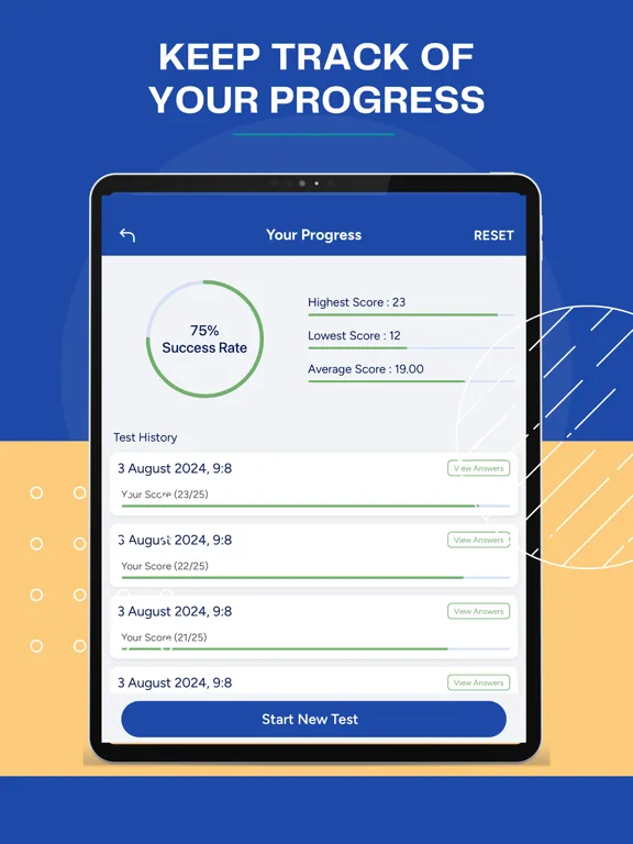 Texas DMV Driver License Test iPad 应用截图