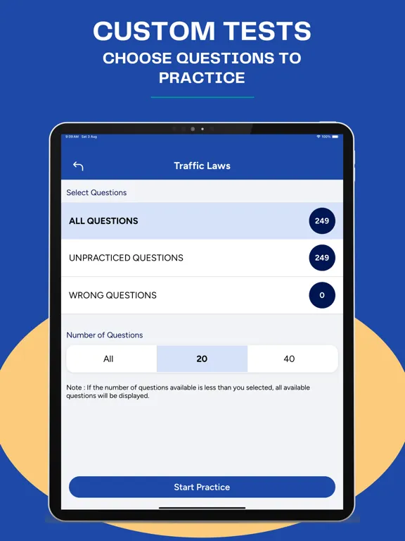 Texas DMV Driver License Test iPad 应用截图