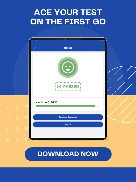 Texas DMV Driver License Test iPad 应用截图