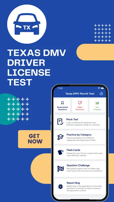 Texas DMV Driver License Test应用截图