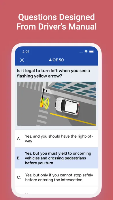 Zrzuty ekranu WI DMV Driver's License Test