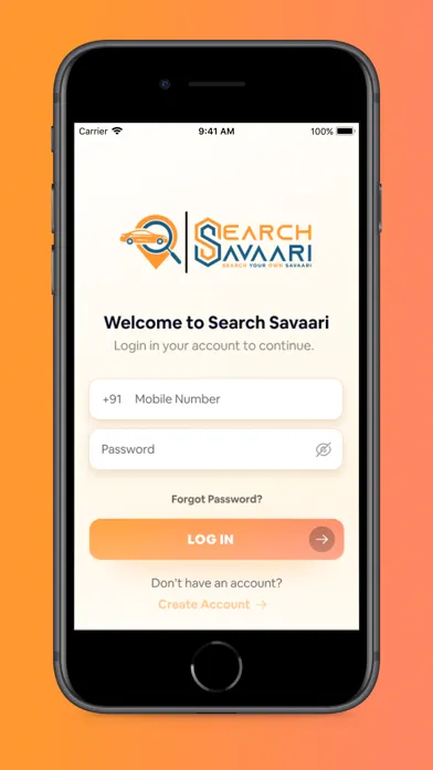 Capturas de tela do Search Savaari Partner