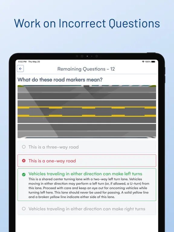 Delaware DMV Drivers Test Prep iPad  スクリーンショット