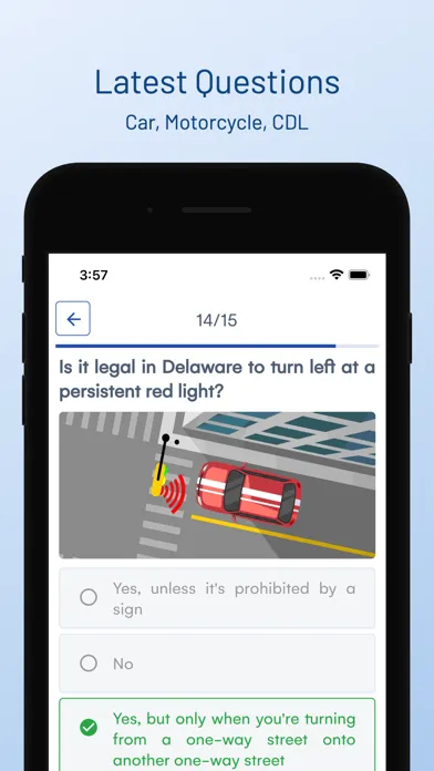 Delaware DMV Drivers Test Prep スクリーンショット