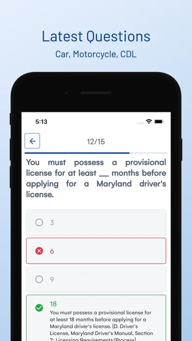 Maryland MVA Drivers Test Prep Screenshots