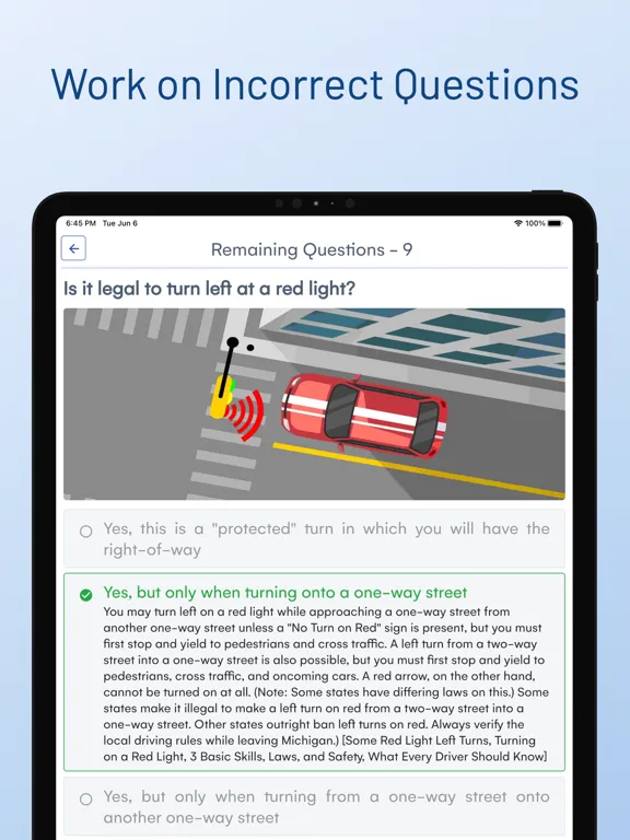 Zrzuty ekranu Michigan DMV Driver Test Prep iPad 