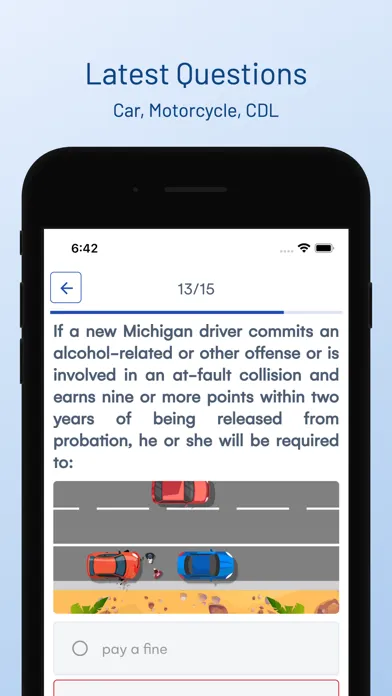 Zrzuty ekranu Michigan DMV Driver Test Prep