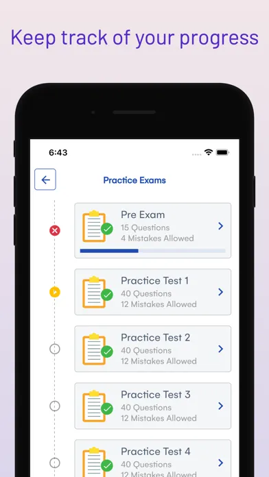 Zrzuty ekranu Michigan DMV Driver Test Prep
