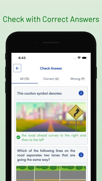 Zrzuty ekranu Michigan DMV Driver Test Prep