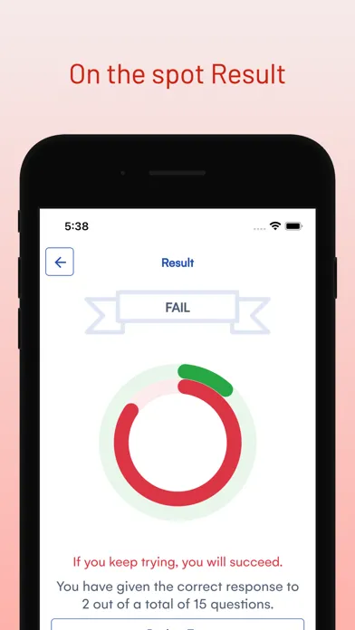 Ảnh chụp màn hình của Minnesota DVS Driver Prep Test