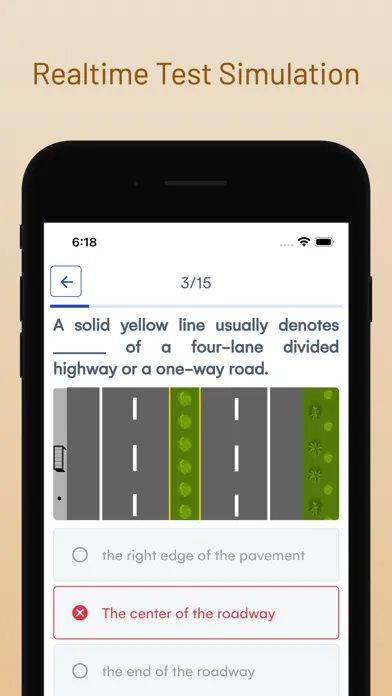 ND DOT Drivers Permit Test スクリーンショット