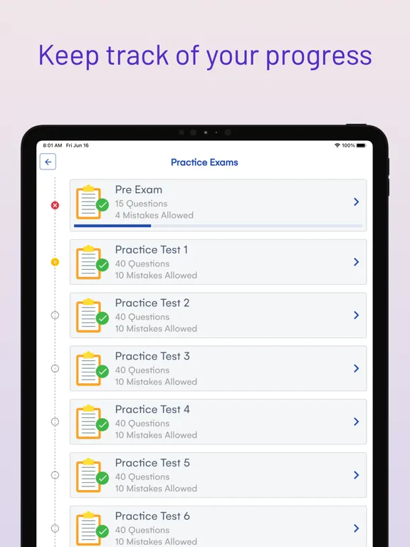 Zrzuty ekranu Ohio BMV Driver Permit Test iPad 