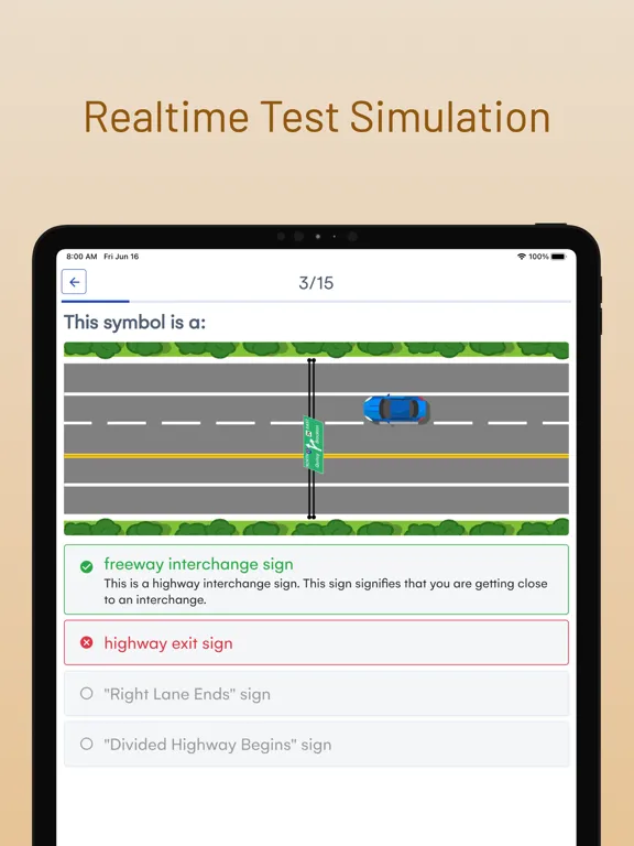 Zrzuty ekranu Ohio BMV Driver Permit Test iPad 