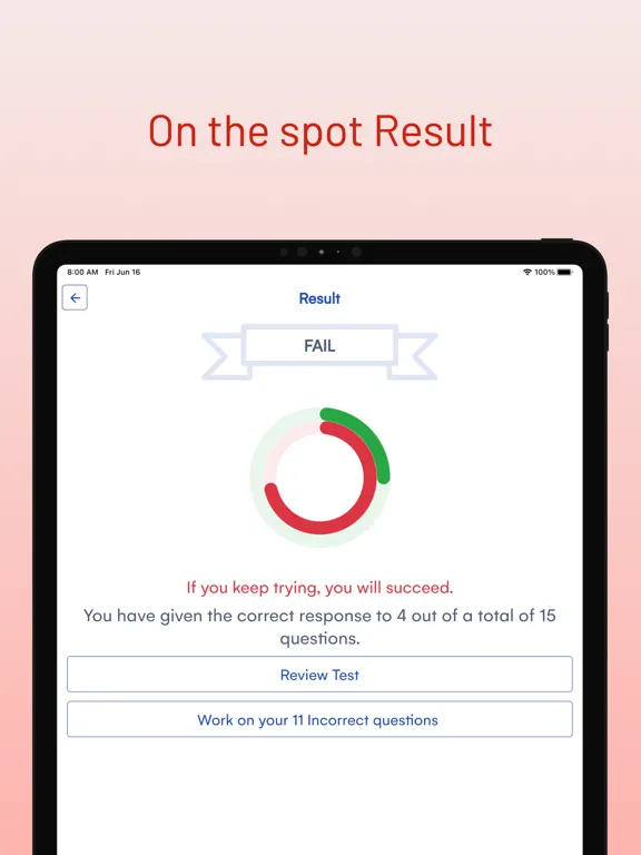 Zrzuty ekranu Ohio BMV Driver Permit Test iPad 