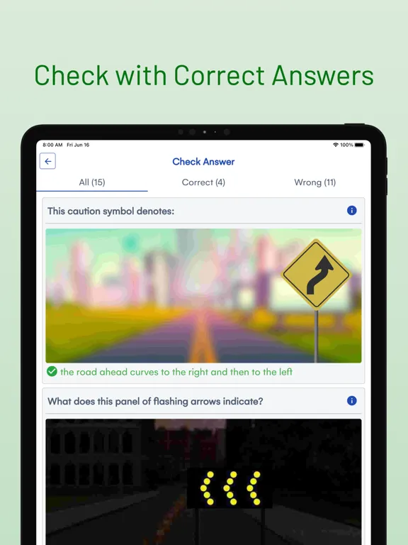 Zrzuty ekranu Ohio BMV Driver Permit Test iPad 