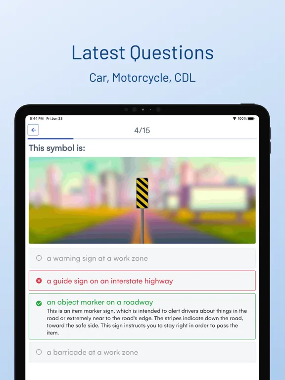 Texas DMV Drivers Permit Test iPad  Ekran Görüntüleri