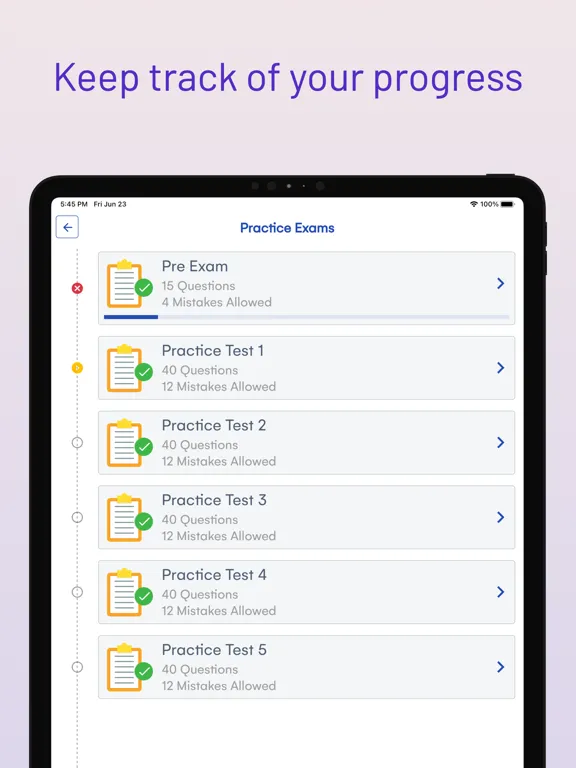 Texas DMV Drivers Permit Test iPad  Ekran Görüntüleri
