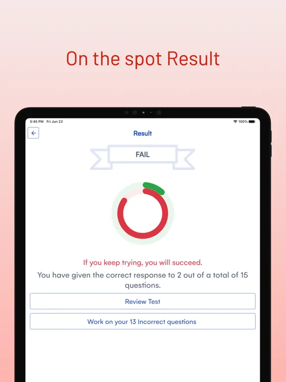 Texas DMV Drivers Permit Test iPad  Ekran Görüntüleri