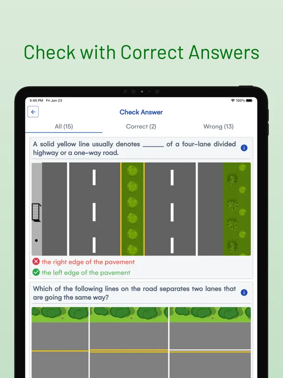 Texas DMV Drivers Permit Test iPad  Ekran Görüntüleri