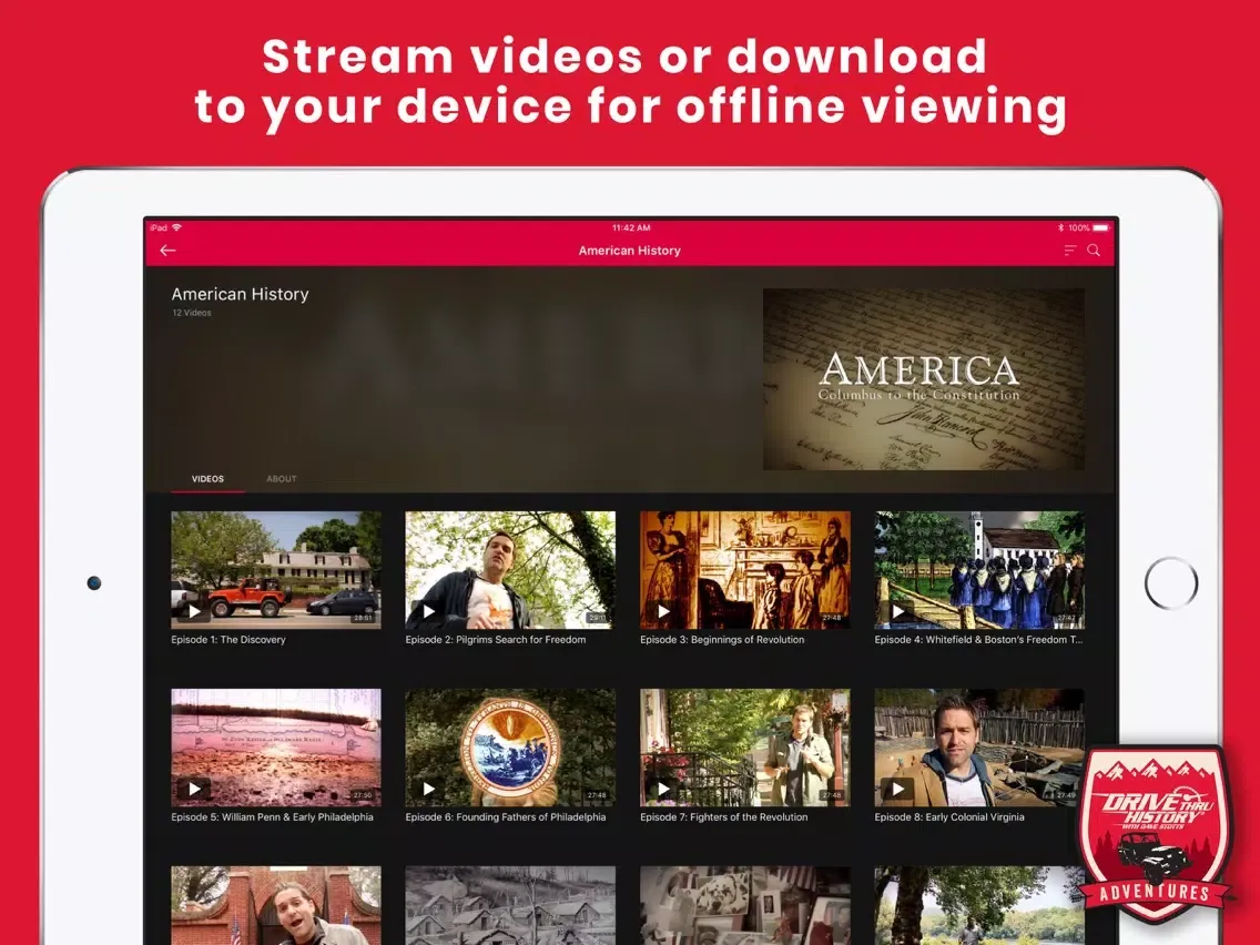 Capturas de tela do Drive Thru History Adventures iPad 