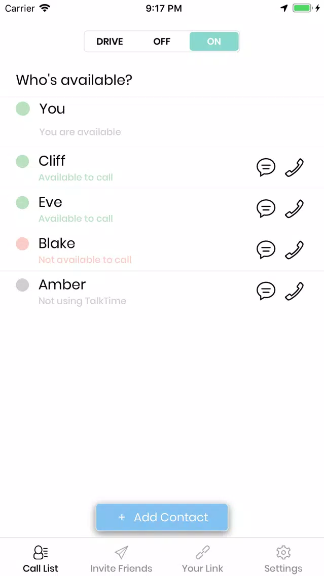 Capturas de pantalla de TalkTime App