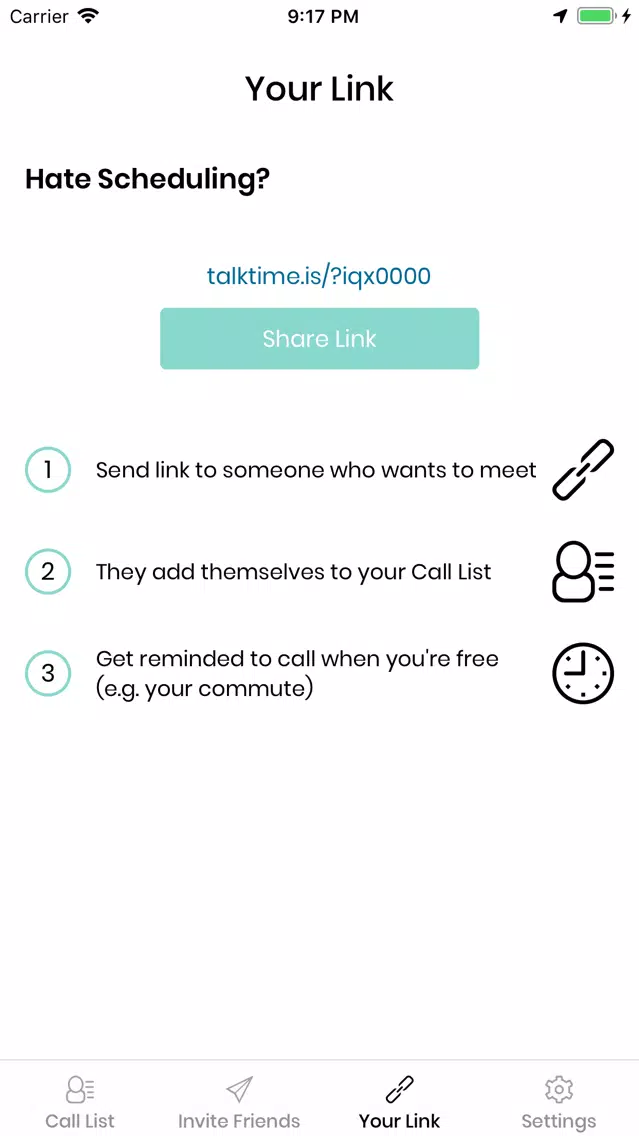 Capturas de pantalla de TalkTime App