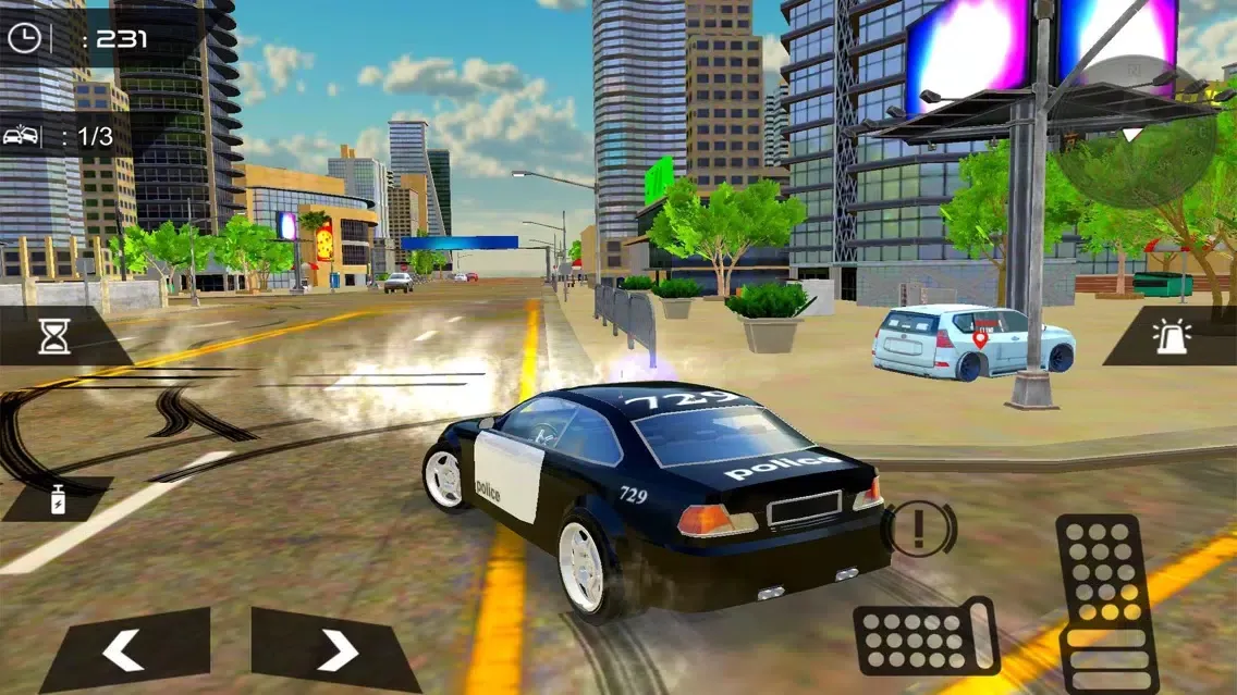ภาพหน้าจอของ Police Car: City Sim