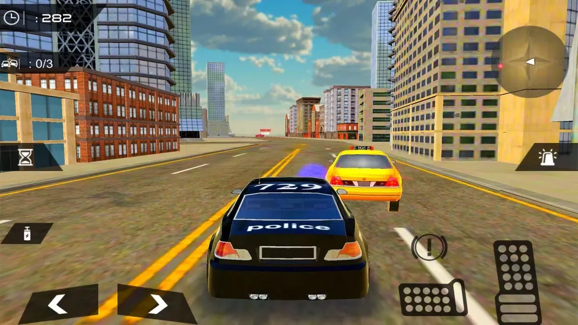 ภาพหน้าจอของ Police Car: City Sim