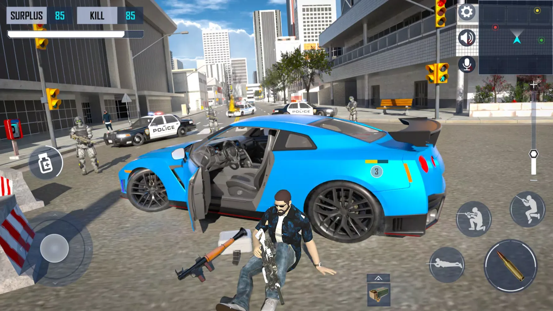 Gangster Shooting Police Game Ekran Görüntüleri