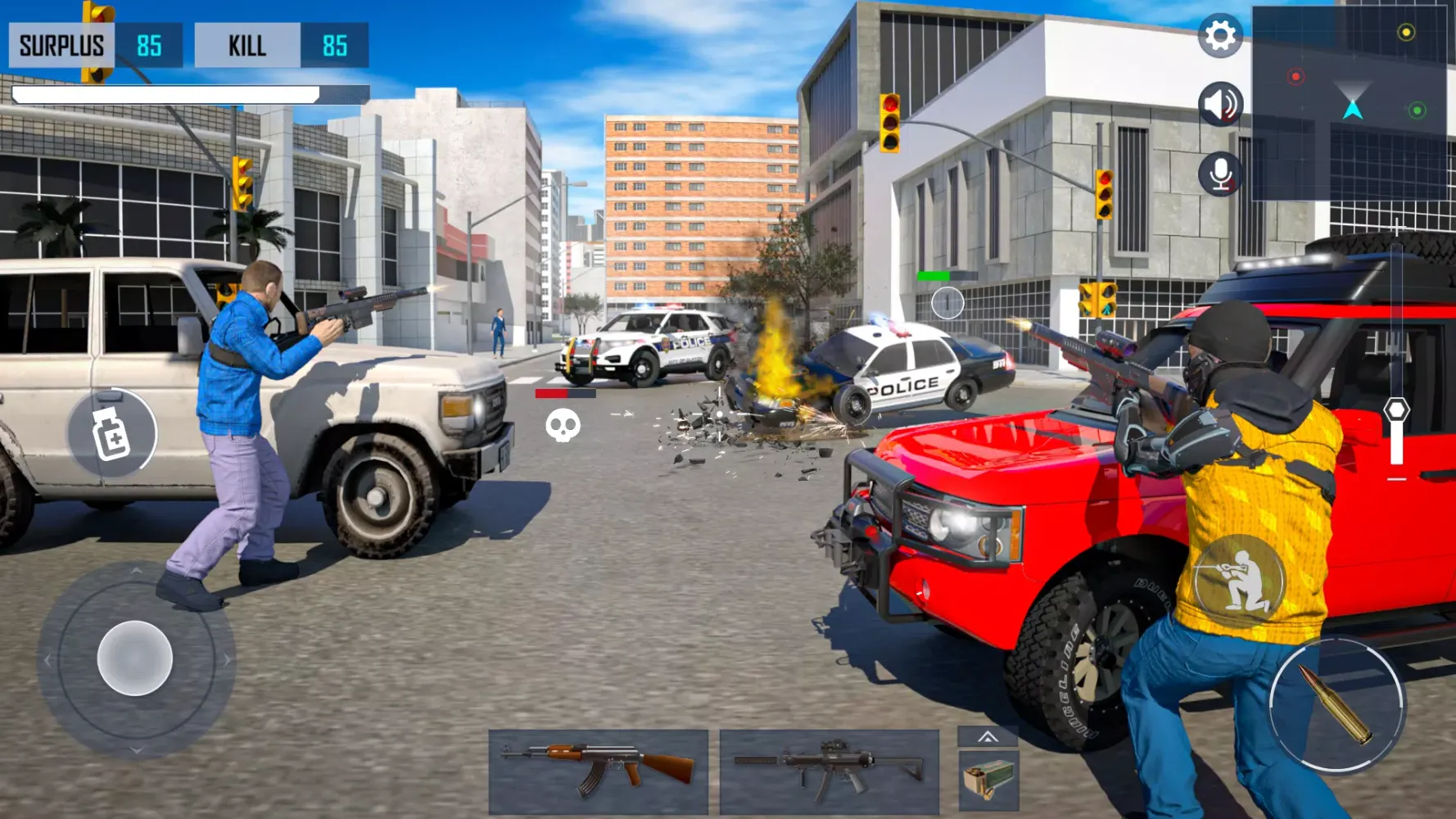 Gangster Shooting Police Game Ekran Görüntüleri