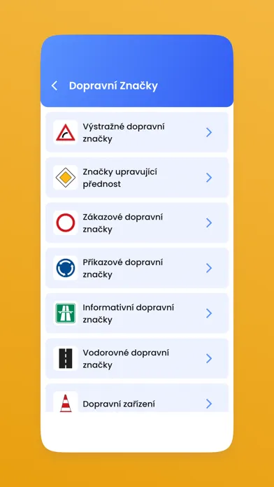 Capturas de tela do Autoškola Testy - Čeština