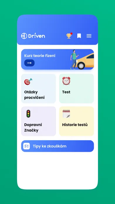 Capturas de tela do Autoškola Testy - Čeština
