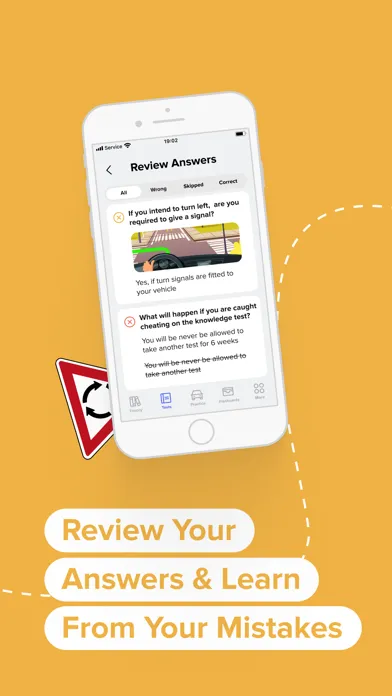 Capturas de tela do QLD Learners Practice Test