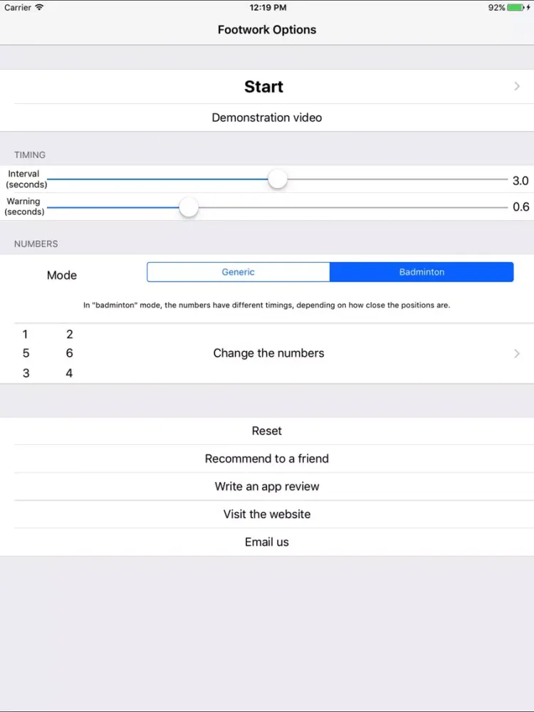 Badminton Shadow Trainer iPad  Ekran Görüntüleri