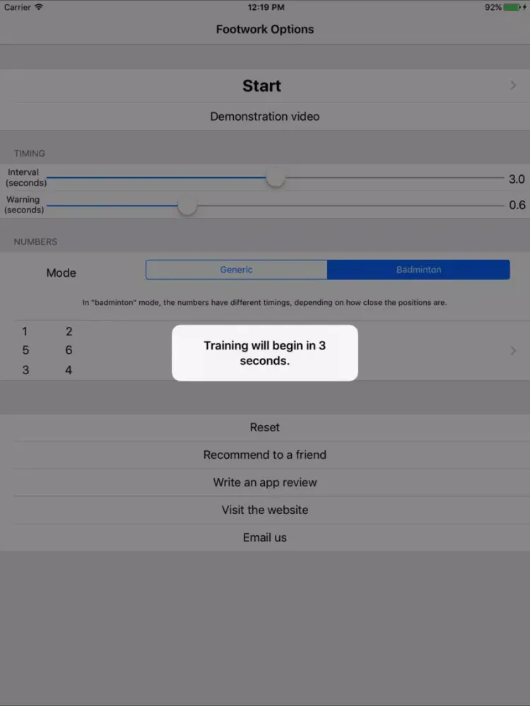 Badminton Shadow Trainer iPad  Ekran Görüntüleri