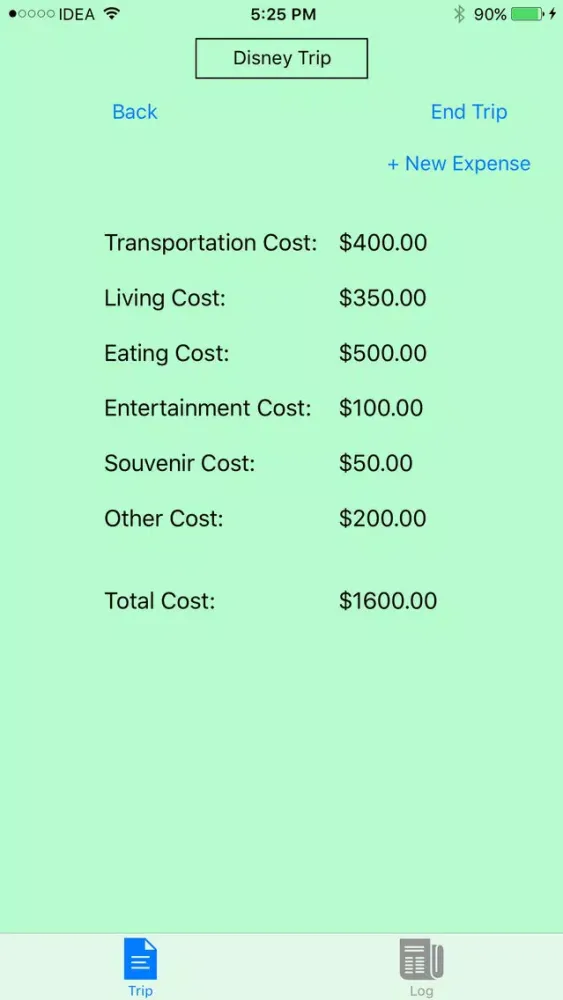 Скриншоты Travel Budget Manager